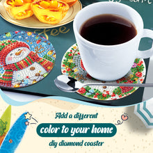 Load image into Gallery viewer, 6Pcs Wooden Christmas Animals Diamond Painting Coasters 5D Diamond Painting Kits