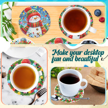 Load image into Gallery viewer, 6Pcs Wooden Christmas Animals Diamond Painting Coasters 5D Diamond Painting Kits