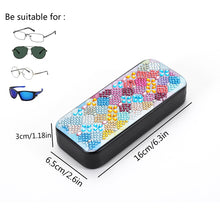 Load image into Gallery viewer, Colorful Pattern Diamond Painting Eyeglasses Case Diamond Art Sunglasses Case