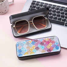 Load image into Gallery viewer, Colorful Pattern Diamond Painting Eyeglasses Case Diamond Art Sunglasses Case
