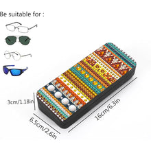 Load image into Gallery viewer, Colorful Pattern Diamond Painting Eyeglasses Case Diamond Art Sunglasses Case