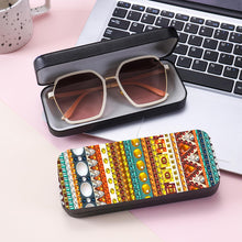 Load image into Gallery viewer, Colorful Pattern Diamond Painting Eyeglasses Case Diamond Art Sunglasses Case