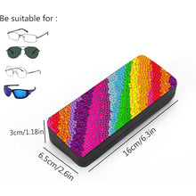 Load image into Gallery viewer, Colorful Pattern Diamond Painting Eyeglasses Case Diamond Art Sunglasses Case