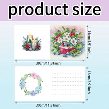 Load image into Gallery viewer, 6Pcs Christmas DIY Diamond Painting Greeting Card for Holiday Party Favors