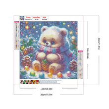Load image into Gallery viewer, Diamond Painting - Full Round - Bear in the snow (30*30CM)