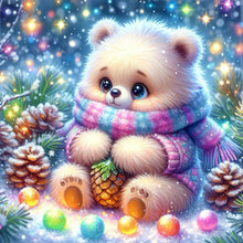 Load image into Gallery viewer, Diamond Painting - Full Round - Bear in the snow (30*30CM)