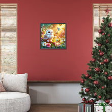 Load image into Gallery viewer, Diamond Painting - Full Round - Butterflies and owls in the flowers (30*30CM)