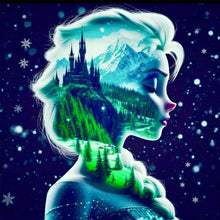 Load image into Gallery viewer, Diamond Painting - Full Square - Princess forest silhouette (30*30CM)