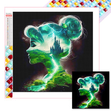Load image into Gallery viewer, Diamond Painting - Full Square - Princess forest silhouette (30*30CM)