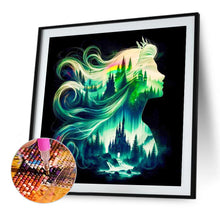 Load image into Gallery viewer, Diamond Painting - Full Square - Princess forest silhouette (30*30CM)
