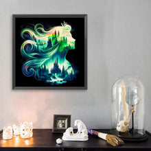 Load image into Gallery viewer, Diamond Painting - Full Square - Princess forest silhouette (30*30CM)