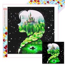 Load image into Gallery viewer, Diamond Painting - Full Square - Princess forest silhouette (30*30CM)