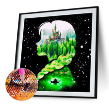 Load image into Gallery viewer, Diamond Painting - Full Square - Princess forest silhouette (30*30CM)