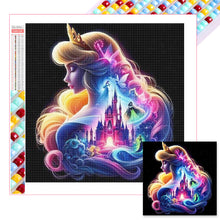 Load image into Gallery viewer, Diamond Painting - Full Square - Princess forest silhouette (30*30CM)