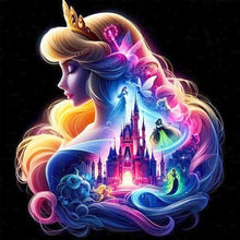 Load image into Gallery viewer, Diamond Painting - Full Square - Princess forest silhouette (30*30CM)