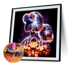 Load image into Gallery viewer, Diamond Painting - Full Square - Princess forest silhouette (30*30CM)