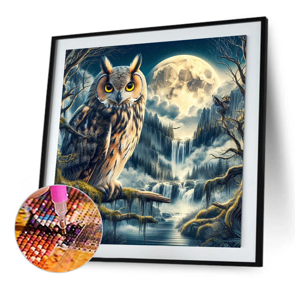 Diamond Painting - Full Square - Owl (40*40CM)
