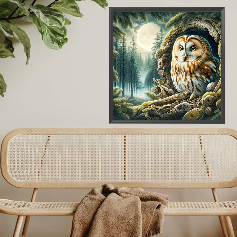Diamond Painting - Full Square - Owl (40*40CM)
