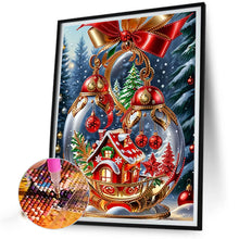 Load image into Gallery viewer, Diamond Painting - Partial Special Shaped - Christmas atmosphere crystal ball (30*40CM)