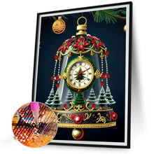 Load image into Gallery viewer, Diamond Painting - Partial Special Shaped - Christmas atmosphere bell clock (30*40CM)