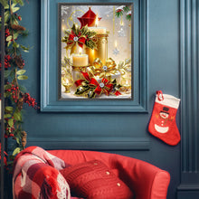 Load image into Gallery viewer, Diamond Painting - Partial Special Shaped - Christmas atmosphere candles (30*40CM)