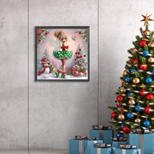 Load image into Gallery viewer, Diamond Painting - Partial Special Shaped - Christmas elf girl (30*30CM)