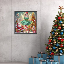 Load image into Gallery viewer, Diamond Painting - Partial Special Shaped - Christmas elf girl (30*30CM)