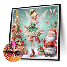 Load image into Gallery viewer, Diamond Painting - Partial Special Shaped - Christmas elf girl (30*30CM)