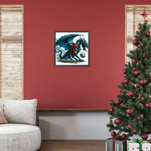 Load image into Gallery viewer, Diamond Painting - Full Round - Dragon and football (40*40CM)