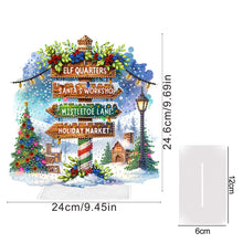 Load image into Gallery viewer, Acrylic Special Shape Signpost Rhinestones Desktop Ornaments Bedroom Table Decor