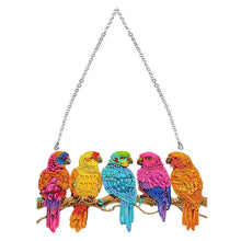 Load image into Gallery viewer, Acrylic Special Shape Parrot 5D DIY Diamond Painting Dots Pendant for Art Crafts