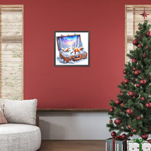 Load image into Gallery viewer, Diamond Painting - Full Round - Snow fox in the suitcase (40*40CM)