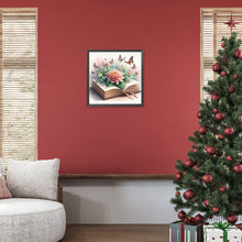 Load image into Gallery viewer, Diamond Painting - Full Round - Flowers and butterflies in the book (40*40CM)