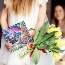 Load image into Gallery viewer, 6Pcs Christmas Snowman Diamond Painting Greeting Card for Holiday Party Favors