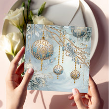 Load image into Gallery viewer, 6Pcs Christmas Snowman Diamond Painting Greeting Card for Holiday Party Favors