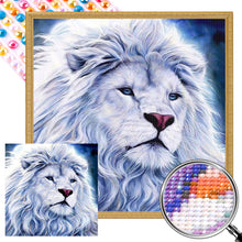 Load image into Gallery viewer, AB Diamond Painting - Full Round - White lion (45*45CM)