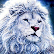 Load image into Gallery viewer, AB Diamond Painting - Full Round - White lion (45*45CM)