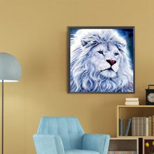 Load image into Gallery viewer, AB Diamond Painting - Full Round - White lion (45*45CM)