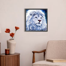 Load image into Gallery viewer, AB Diamond Painting - Full Round - White lion (45*45CM)