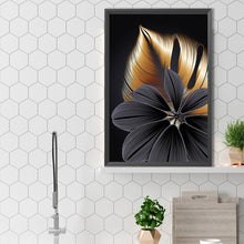 Load image into Gallery viewer, Diamond Painting - Full Square - Black and gold flowers (40*60CM)