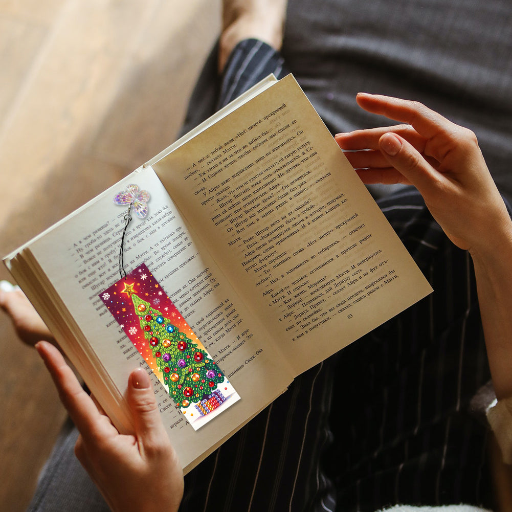 3Pcs Special Shape Book Pumpkin 5D DIY Diamond Painting Bookmark for Book Lovers