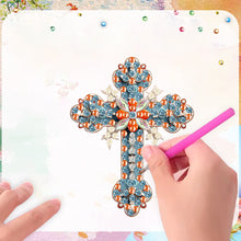 Load image into Gallery viewer, 6Pcs Acrylic Cross Diamond Painting Art Fridge Magnet for Adults Beginners