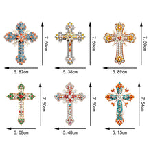 Load image into Gallery viewer, 6Pcs Acrylic Cross Diamond Painting Art Fridge Magnet for Adults Beginners