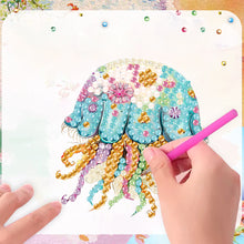 Load image into Gallery viewer, 6Pcs Acrylic Jellyfish Diamond Painting Art Fridge Magnet for Adults Beginners