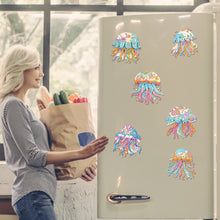 Load image into Gallery viewer, 6Pcs Acrylic Jellyfish Diamond Painting Art Fridge Magnet for Adults Beginners