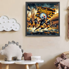 Load image into Gallery viewer, Diamond Painting - Full Round - Pittsburgh Steelers (40*40CM)