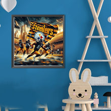 Load image into Gallery viewer, Diamond Painting - Full Round - Pittsburgh Steelers (40*40CM)