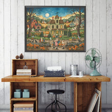 Load image into Gallery viewer, Diamond Painting - Full Square - Halloween haunted house (60*45CM)