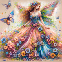 Load image into Gallery viewer, Diamond Painting - Full Square - Butterfly fairy (40*40CM)