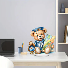 Load image into Gallery viewer, Acrylic Special Shape Sailing Bear DIY Diamond Painting Desktop Ornaments